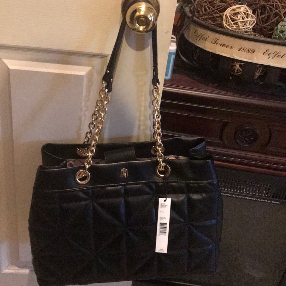 Black Quilted Handbag